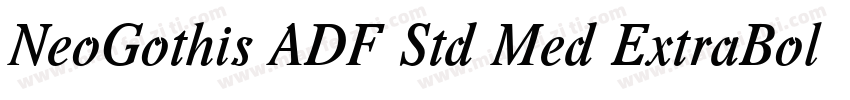 NeoGothis ADF Std Med ExtraBold字体转换